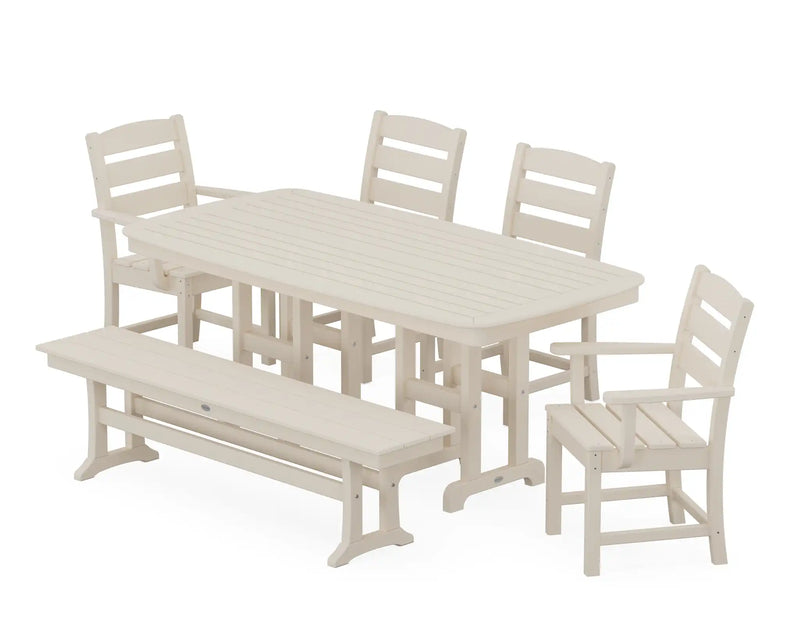 Lakeside 6 Piece Dining Set W/ Bench - The Great Escape