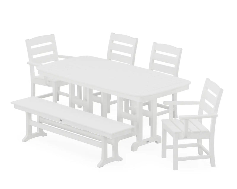Lakeside 6 Piece Dining Set W/ Bench - The Great Escape