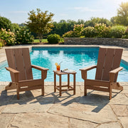 Modern Studio 3 Piece Folding Adirondack Set - The Great Escape