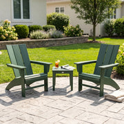 Modern 3 Piece Curveback Adirondack Set - The Great Escape