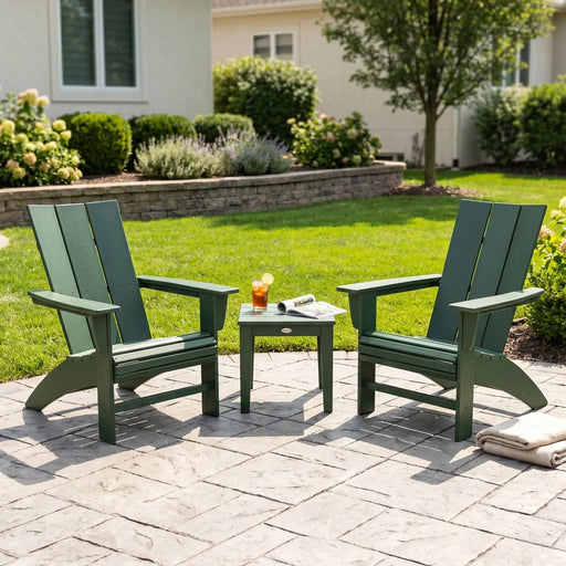 Modern 3 Piece Curveback Adirondack Set - The Great Escape