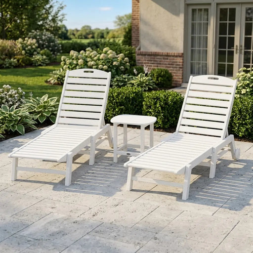 Picture of Nautical 3PC Chaise Lounge W/ Wheels Set