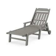Picture of Country Living Chaise Lounge W/ Arms and Wheels in Slate Grey