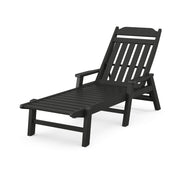 Picture of Country Living Chaise Lounge W/ Arms in Black