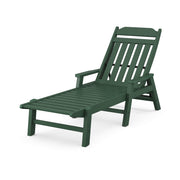 Picture of Country Living Chaise Lounge W/ Arms in Green