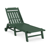 Picture of Country Living Chaise Lounge W/ Wheels in Green