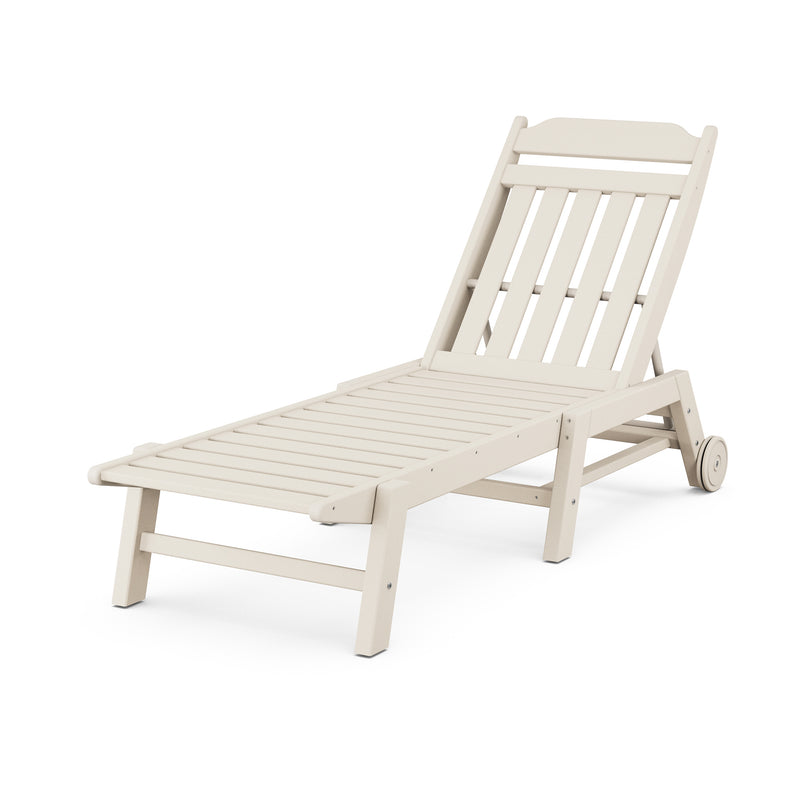 Picture of Country Living Chaise Lounge W/ Wheels in Sand