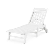 Picture of Country Living Chaise Lounge W/ Wheels in White