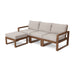 Picture of Edge 4 Piece Modular Seating Set W/ Ottoman in Teak