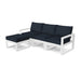 Picture of Edge 4 Piece Modular Seating Set W/ Ottoman in White