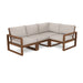 Picture of Edge 4 Piece Modular Seating Set in Teak