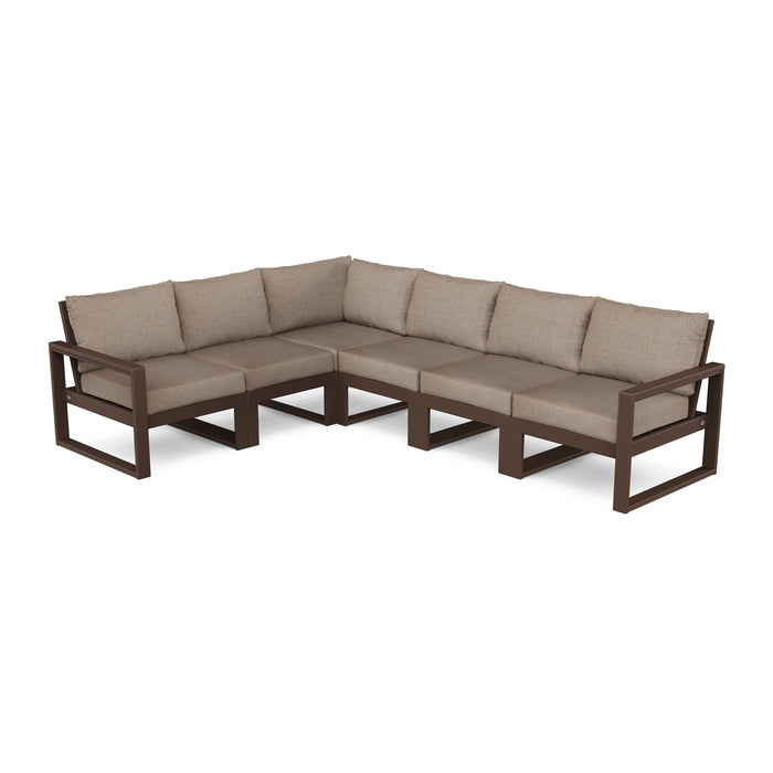 Picture of Edge 6 Piece Modular Seating Set in Mahogany