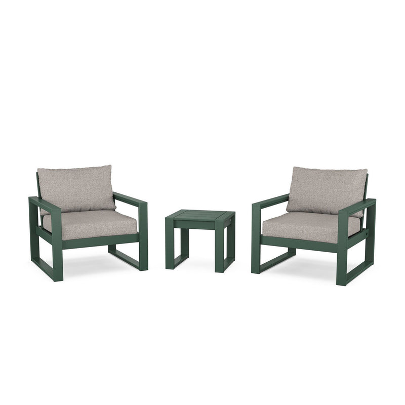 Picture of Edge 3 Piece Sectional Deep Seating Set in Green