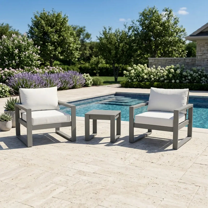 Picture of Edge 3 Piece Sectional Deep Seating Set in Slate Grey