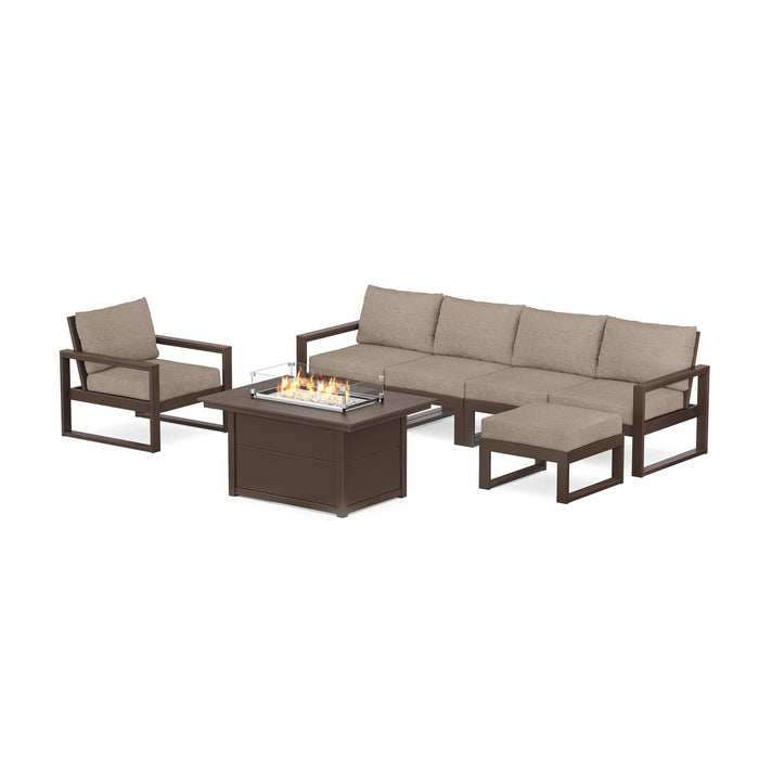 Edge Sectional Lounge and Fire Pit Set - The Great Escape