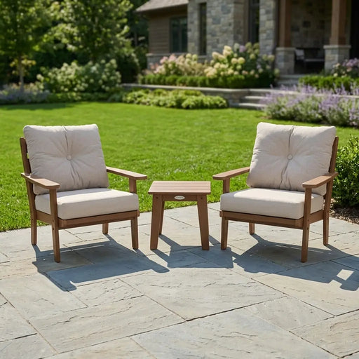 Picture of Lakeside 3 Piece Deep Seating Chair Group in Teak