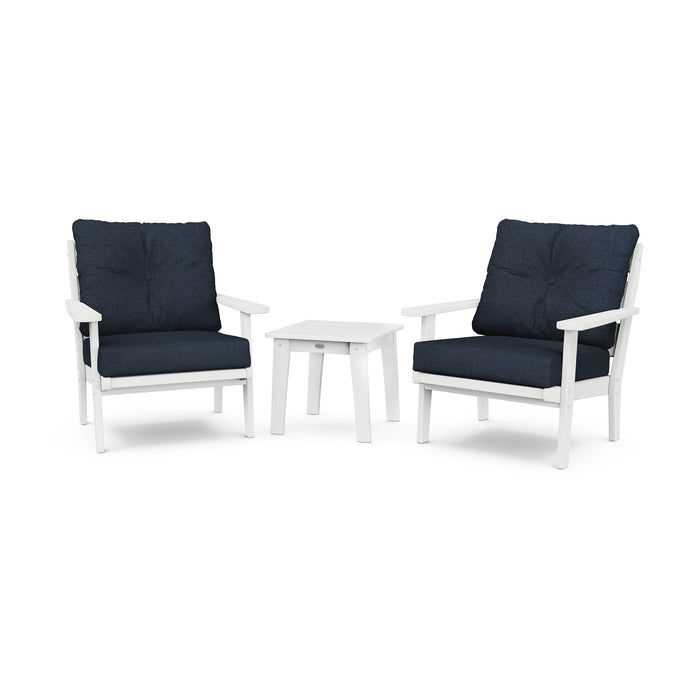 Picture of Lakeside 3 Piece Deep Seating Chair Group in White