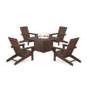 Modern Studio Adirondack 5 Piece Fire Pit Set - The Great Escape