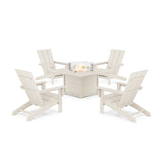 Picture of Modern Studio Adirondack 5 Piece Firepit Group in Sand