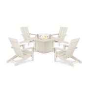 Modern Studio Adirondack 5 Piece Fire Pit Set - The Great Escape
