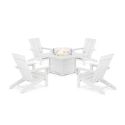Modern Studio Adirondack 5 Piece Fire Pit Set - The Great Escape