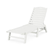 Picture of Nautical Chaise Lounge in Vintage White
