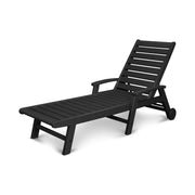 Picture of Signature Chaise Lounge W/ Wheels in Black