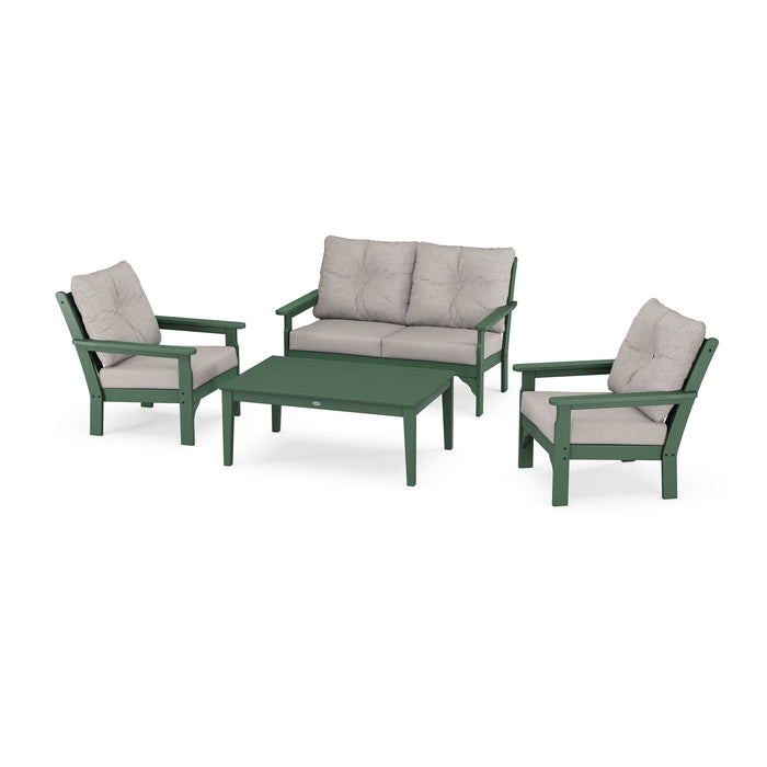 Picture of Vineyard 4 Piece Deep Seating Set in Green