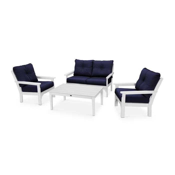 Picture of Vineyard 4 Piece Deep Seating Set in White