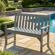 48" Vineyard Bench Slate Grey - The Great Escape