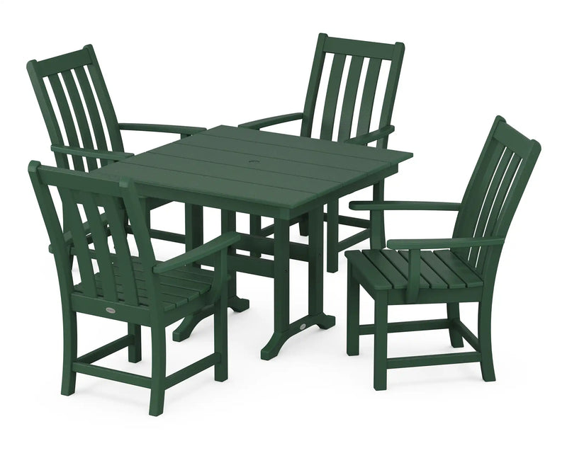 Vineyard 5 Piece Farmhouse Dining Set - The Great Escape