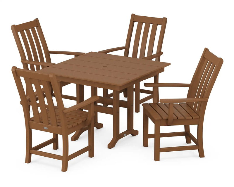 Vineyard 5 Piece Farmhouse Dining Set - The Great Escape