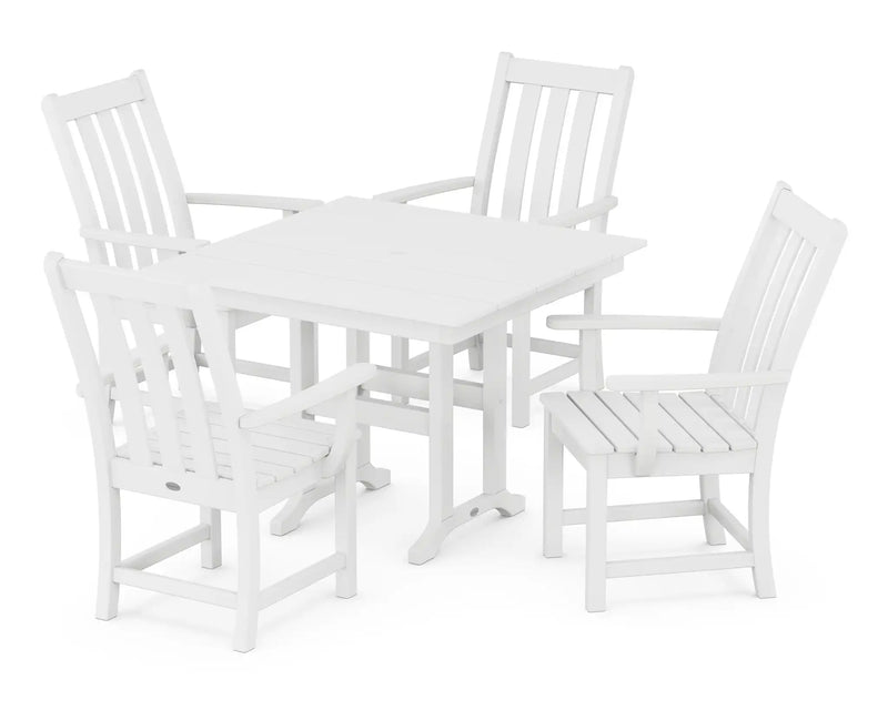 Vineyard 5 Piece Farmhouse Dining Set - The Great Escape