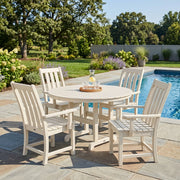 Vineyard 5 Piece Round Farmhouse Dining Set - The Great Escape