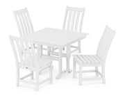 Vineyard 5 Piece Side Chair Farmhouse Dining Set - The Great Escape