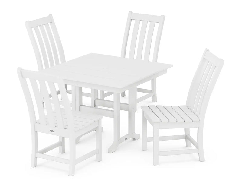 Vineyard 5 Piece Side Chair Farmhouse Dining Set - The Great Escape