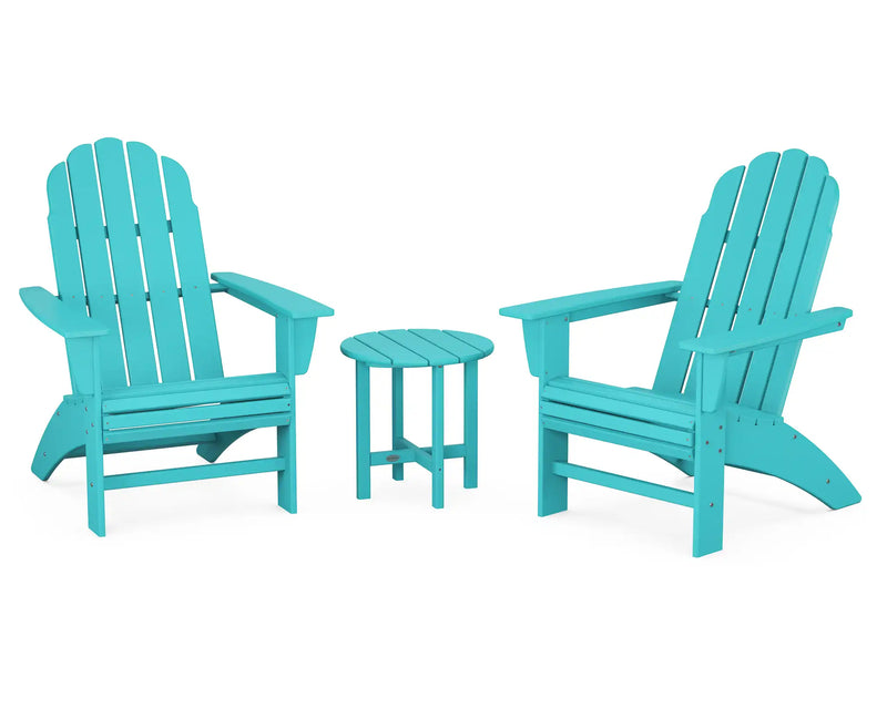 Vineyard 3 Piece Curveback Adirondack Set - The Great Escape