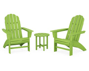 Vineyard 3 Piece Curveback Adirondack Set - The Great Escape