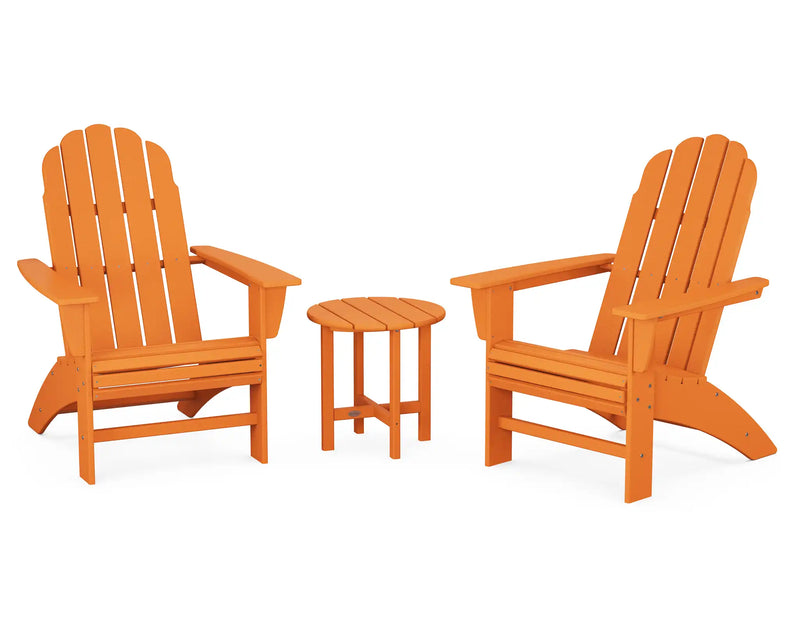 Vineyard 3 Piece Curveback Adirondack Set - The Great Escape