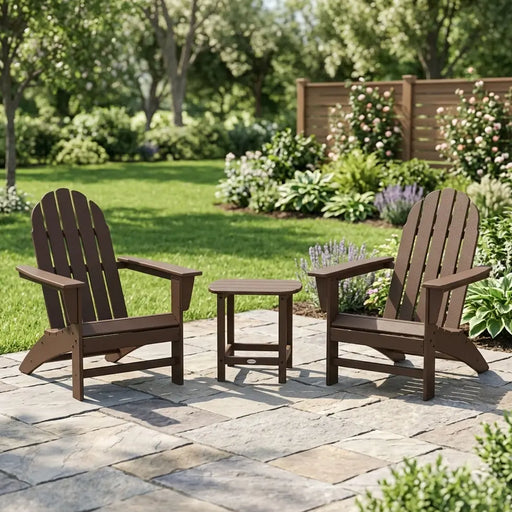 Vineyard Adirondacks 3 Piece Group in Mahogany