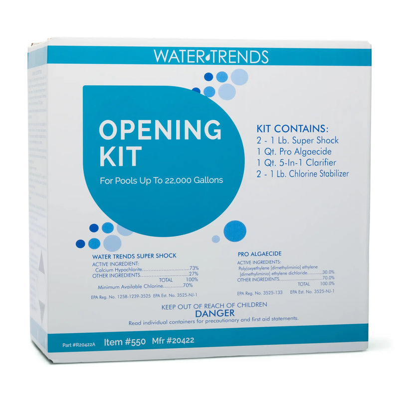 WATER TRENDS Opening Kit Pools up to 22K Gallons Box The Great Escape