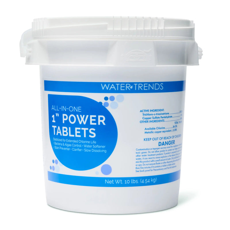 10 lbs. Of WATER TRENDS 6-in-1-1" Power Tablets - The Great Escape