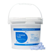 WATER TRENDS 1 inch All in One Power Tablets 25 lb Bucket with Handle and Tabs The Great Escape