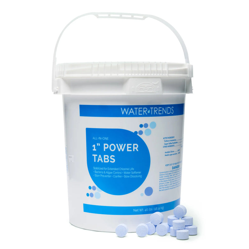 40 lbs. Of WATER TRENDS 6-in-1-1" Power Tabs - The Great Escape