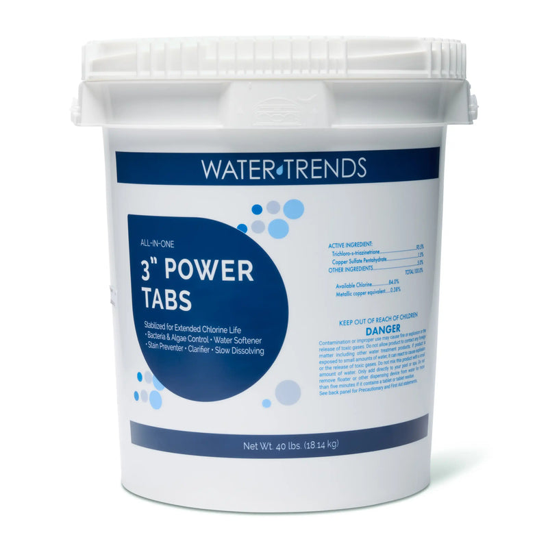 WATER TRENDS 3 inch All in One Power Tablets 40 lb Bucket The Great Escape