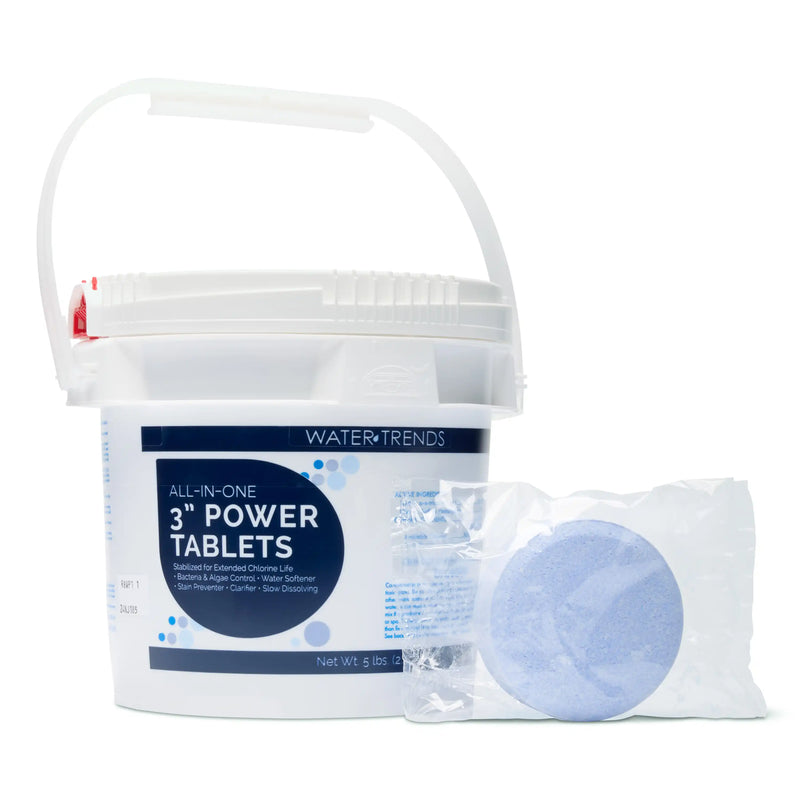 WATER TRENDS 3 inch All in One Power Tablets 5 lb Bucket The Great Escape