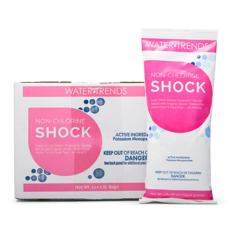 WATER TRENDS Non Chlorine Shock 12 Pack with 1 lb Bag The Great Escape