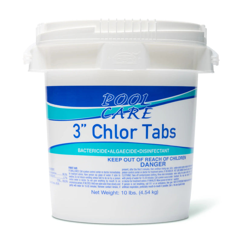 Pool Care 3 inch Chlorine Tabs 10 lb Bucket The Great Escape