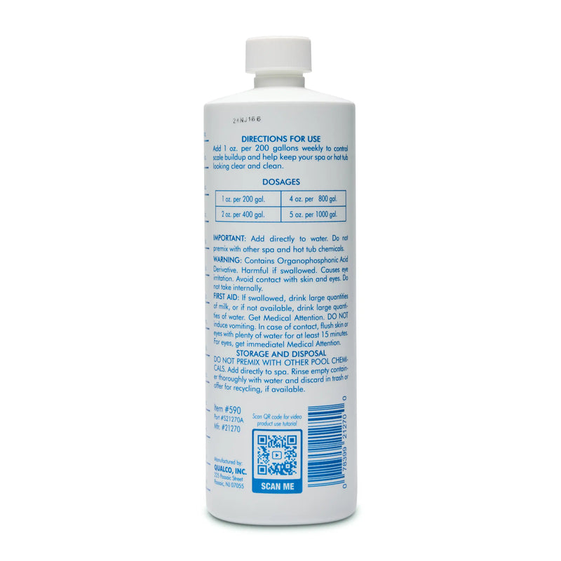 1 Quart Of WATER TRENDS Spa Metal & Stain Control - The Great Escape