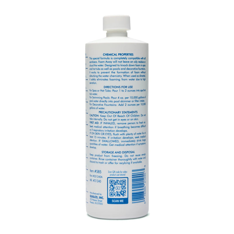 1 Quart Of WATER TRENDS Spa Foam Away - The Great Escape